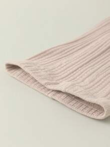 1 件女童春秋薄緊身褲兒童九分褲外套 - 卡其色 - 查看 2