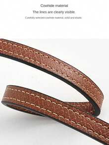 3Pcs/Set Bag Transformation Accessories For  Mini Bag Straps Punch-Free Genuine  Shoulder Strap Crossbody Conversion Hang Buckle  Shoulder Strap  Shoulder Crossbody Bag Strap - Brown - View 5