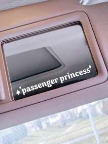 4 件裝字母、乘客和公主設計汽車內飾貼紙 - 彩色 - 查看 2