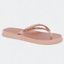 Women Flat Sandals - 香檳色 - 查看 8
