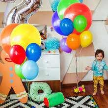 6pcs 18 Inch White Latex Balloons, For Helium - White - View 3