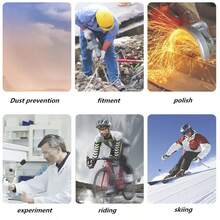 Sixyard滑雪眼鏡,摩托車眼鏡,男女成人青少年適用的滑板雪眼鏡 - 無色 - 查看 9