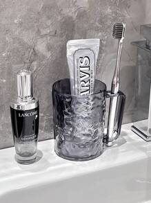 1個精美冰川圖案情侶牙刷杯、漱口杯、浴室杯 - 無色 - 查看 3