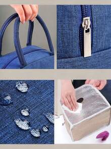 Bolsa Almuerzo Térmica Lonchera Térmica - Azul Marino - Ver 3