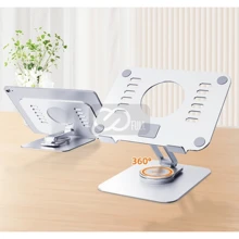 Base Suporte 360º Para Tablet/ iPad/ Notebook/ Laptop - Prata - Visão 5