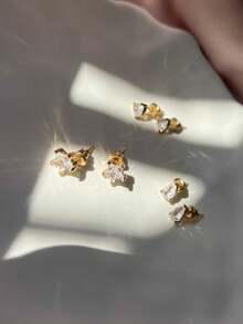 Stud Earrings - Vàng - Xem 9