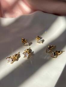 Stud Earrings - Vàng - Xem 5