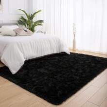 Decorative Rug 120 X 160 Cm Living Room And Bedroom - 黑色 - 查看 1