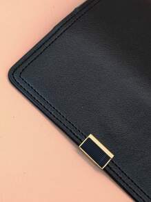 MINGYOU Elegant And Fashion Simple Preppy Style PU Double Wallet Sweet Cute Multi-Feature Check Card Holder Small And Easy To Carry Slim Portable Cash White-Collar Workers For Female College Work Business Commute Office For Anniversary For Couple For Birthday Gift On Valentine Day Gift Gift For Women Wallet Purse Wallet Long Wallet