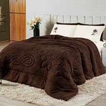 Kit Coberdrom Cobertor Floral Hibisco KING Size 03 Peças - Edredom Dupla Face Manta Microfibra Mantinha Quente Macia para Inverno Frio