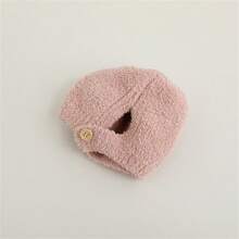 Winter Outdoor Baby Hat For Infant With Thick Plush Material, Adorable Design With Ear Protection - Khaki - View 9