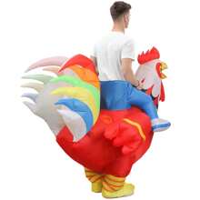 Red Rooster Inflatable Costumes For Performance, Outdoor Team Building Activities, Game Costumes, And Three-dimensional Inflatable Costumes - Red - View 3