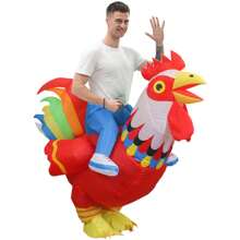 Red Rooster Inflatable Costumes For Performance, Outdoor Team Building Activities, Game Costumes, And Three-dimensional Inflatable Costumes - Red - View 4