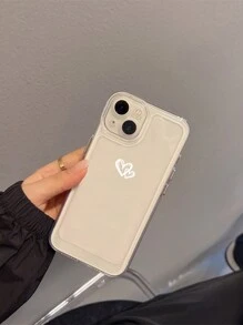 1入透明酷炫太空貝殼＆小心心防摔全覆蓋tpu材質手機殼,適用於iphone - 彩色 - 查看 5