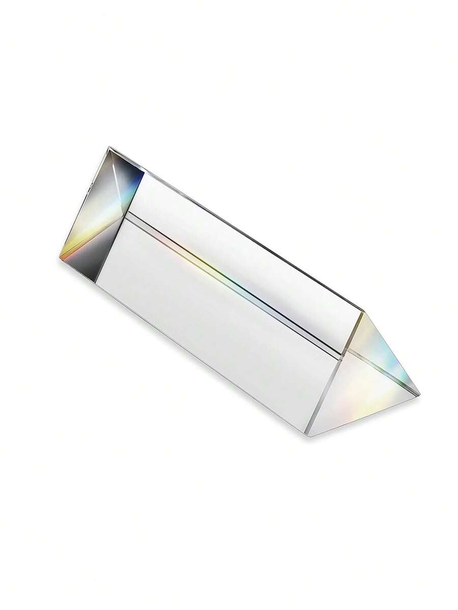 100mm水晶光學三角棱鏡,用於教學光譜物理和攝影棱鏡 - 大號 - 查看 1