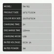 TrimmerX 1入組黑色時尚家庭剪髮和修剪理髮剪 - 黑色 - 查看 9