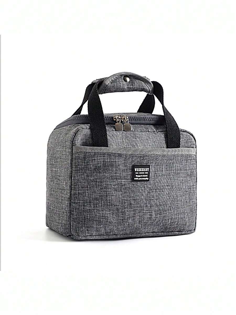 Lonchera Termica,Loncheras,Loncheras Termicas,Escolares,Bolsa Termica,Escolar Lunch,Aislamiento TéRmico, Adecuado Para Estudiantes, Oficinistas, Burdeos, Gris, Morado - Gris - Ver 1