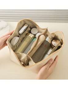 Women's Cosmetic Organizer Makeup Bag Travel Toiletry Bag High Quality BS010 - 白色 - 查看 3