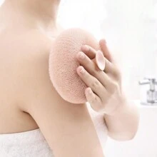 1 件淺粉色吸盤男女按摩沐浴球、浴刷浴巾手套、背部洗滌器和去角質身體磨砂膏 - 淺粉色 - 查看 9