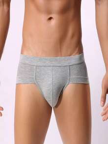 6 piezas Calzoncillos Triangulares De Color Puro Para Hombres,Calzoncillos Modal Para Hombres, Calzoncillos De Triángulo Transpirable Y Cómoda - XL - Ver 6