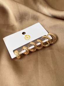 Hoop Earrings - 金色 - 查看 8