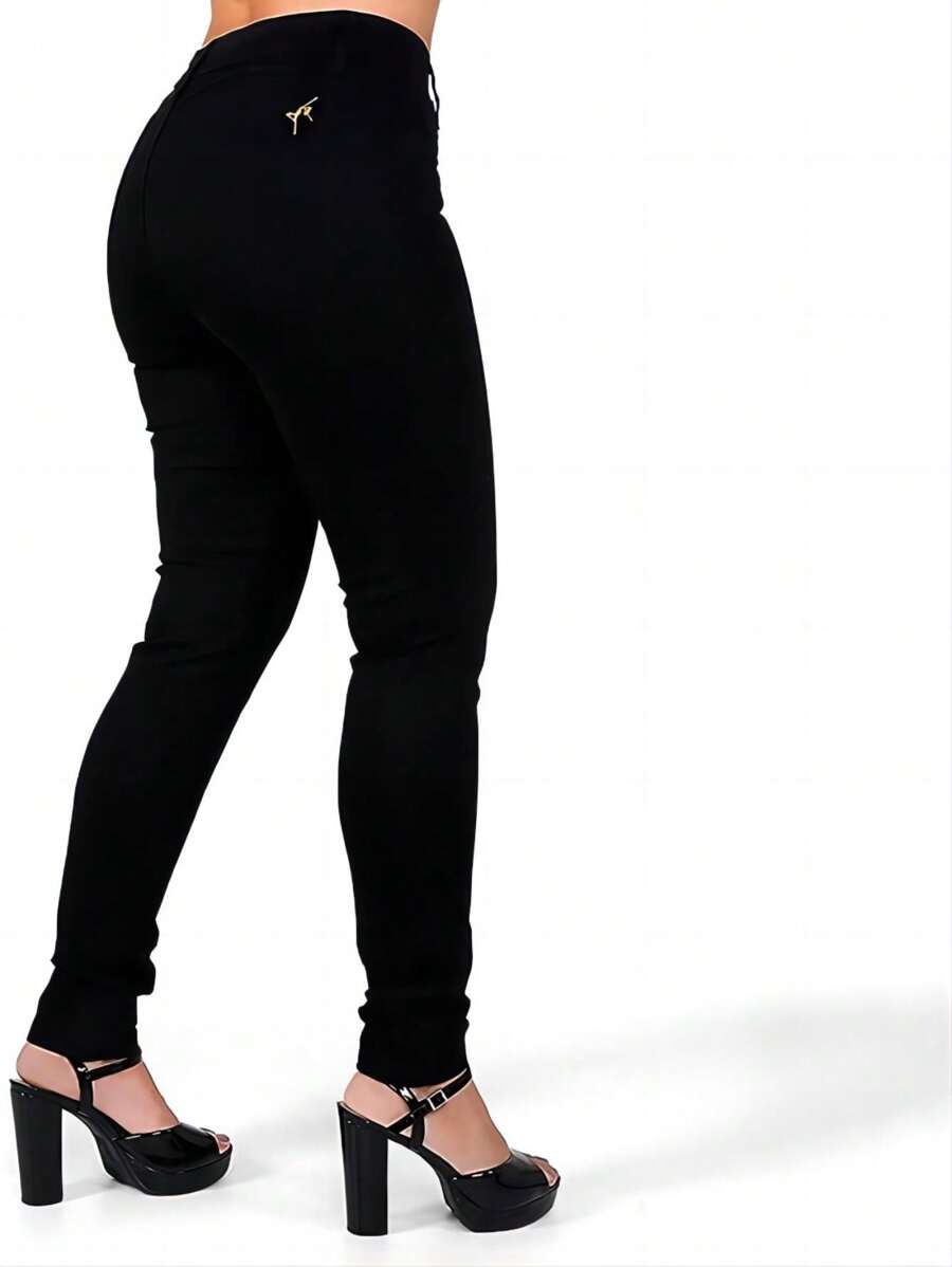 Women Jeans - 黑色 - 查看 1