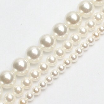 1ark Naturlig Sten Vit Snäcka Pärldekorationer Pärlore Lös Avståndshållare Pärlore För Smyckestillverkning DIY Armband Halsband Tillbehör För kvinnor