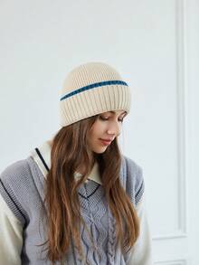 DSGAI Mũ len nữ - Màu be - Xem 3