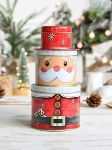 1 件 3 層聖誕老人設計創意禮品包裝盒 - 聖誕老公公 - 查看 1