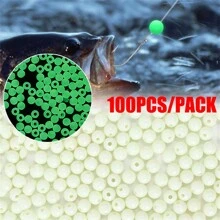 100入組發光珠子，4毫米、5毫米、6毫米、8毫米、10毫米釣魚夜光海釣小配件 - 米色 - 查看 1