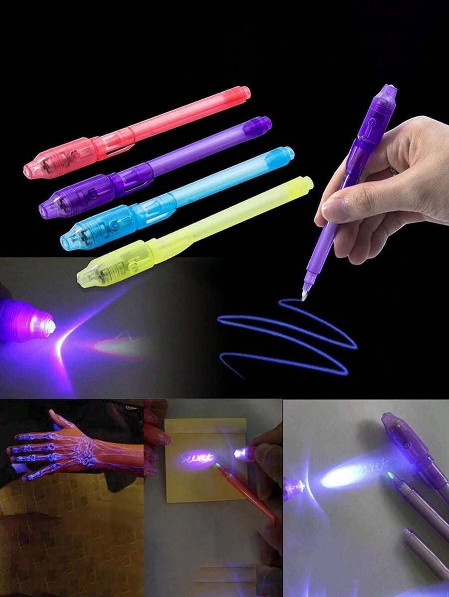 7 mini highlighter fonts single color, pen body multiple colors UV