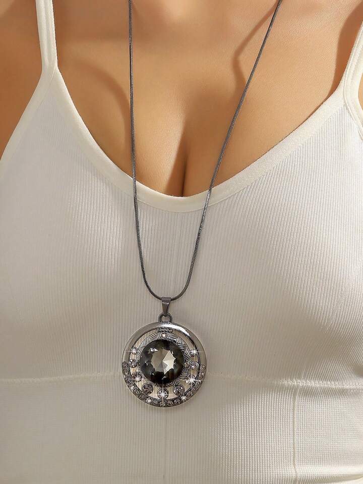 Sweater chain necklace deals