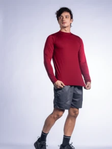Men Shirts - Màu Đỏ Sâu - Xem 2