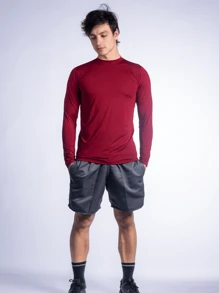 Men Shirts - Màu Đỏ Sâu - Xem 1