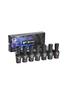 - ORGANIC NAILS - COLECCION COLOR GEL XPECTRUM 7 PZS * 7.5 ML - ORGANIC NAILS - Negro - Ver 1