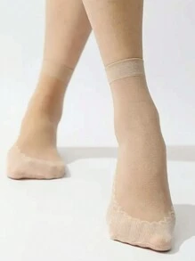Lot De 5 Paires De Chaussettes Femme Respirantes Et Antidérapantes Pour La Vie Quotidienne