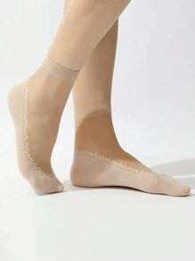 Lot De 5 Paires De Chaussettes Femme Respirantes Et Antidérapantes Pour La Vie Quotidienne