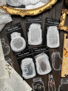 30入組全新透明風格書籤文具,適用於學校和辦公室 - 白色 - 查看 3