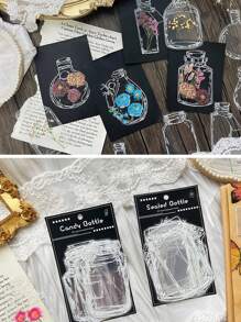 30入組全新透明風格書籤文具,適用於學校和辦公室 - 白色 - 查看 9