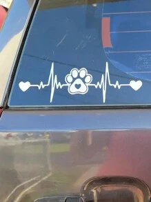 Sticker bên ngoài Nhãn dán xe - trắng - Xem 2