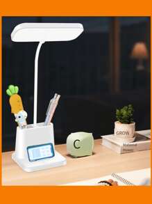 One, USB plug-in dual-purpose LED eye lamp, reading lamp, touch-type three-color dimming lamp - White - View 10