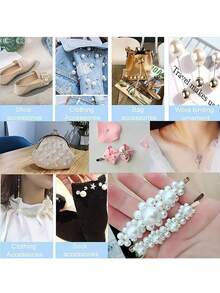 4/6/8/10/12mm Ngọc trai Giả Hạt Lỏng lẻo Hạt tròn Thủ công Đối với Làm đồ trang sức Trắng Màu be Của phụ nữ DIY Dây chuyền Vòng tay Chuỗi Hoa tai Trang trí Phụ kiện - trắng - Xem 2