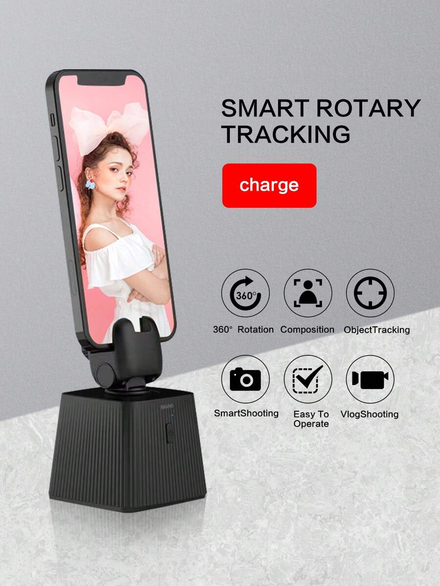 配備臉部自動追蹤、智慧雲台、360°旋轉、自動追蹤、手機支架、停止3秒自動攝影、360°追蹤功能、下載應用程式、手機連接、安卓充電口,適合室內外直播,舞蹈、攝影、視訊、直播等功能,適用於android 8.1以上iso 10.0(黑色)