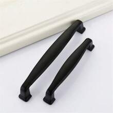 1 件黑色鋁合金廚房櫥櫃門把手梳妝台抽屜拉手櫥櫃衣櫃門把手家具把手五金件