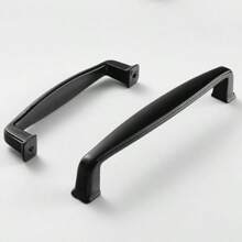 1 件黑色鋁合金廚房櫥櫃門把手梳妝台抽屜拉手櫥櫃衣櫃門把手家具把手五金件