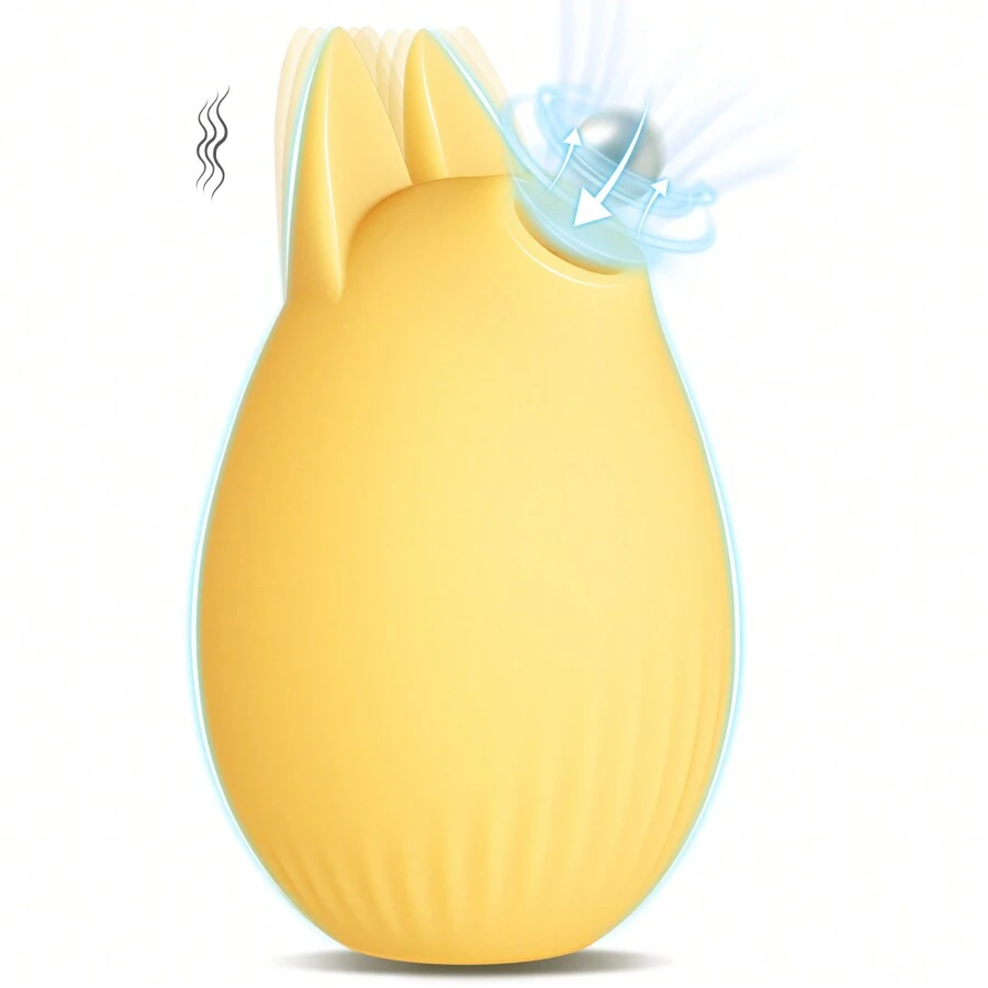 Vibrador de succión de clítoris Con tres modos de succión y tres modos de vibración, Un tipo diferente de placer, Ideal para mujeres y parejas para darle vida a las cosas, Resistente al agua, Recargable, Amarillo