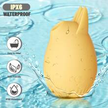 Vibrador de succión de clítoris Con tres modos de succión y tres modos de vibración, Un tipo diferente de placer, Ideal para mujeres y parejas para darle vida a las cosas, Resistente al agua, Recargable, Amarillo