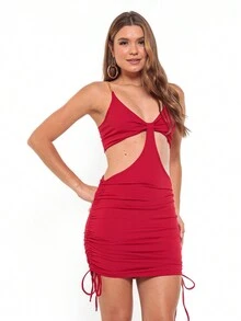Women Dresses - Đỏ - Xem 3