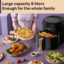 1 pc Karingbee  Air Fryer 1400W 8L Large capacity 6 in 1 Digital Touchscreen For Oil Free Healthy Meals