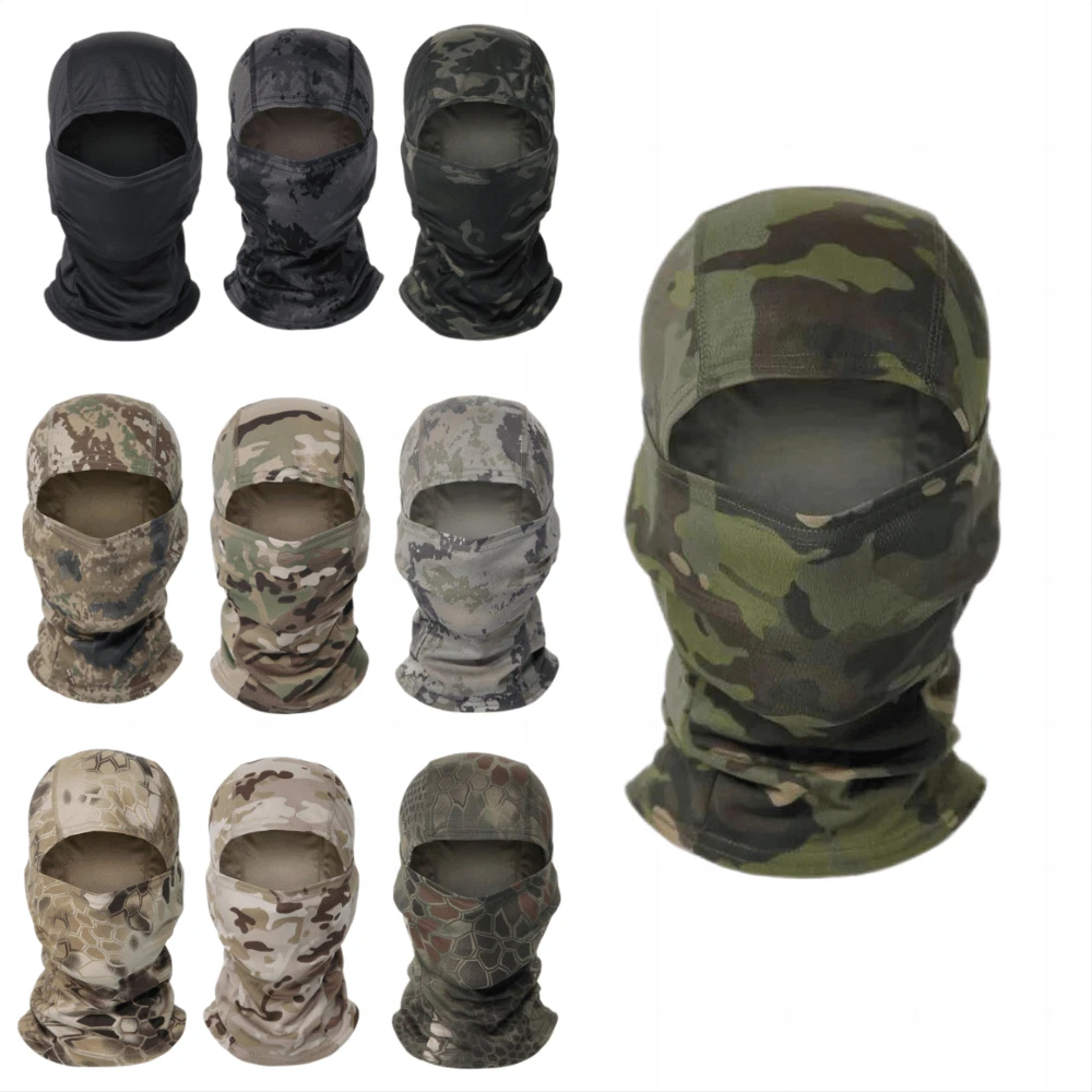1pc Outdoor Cycling Head Cover Dust-proof Sun-proof Riding Mask For Travel, Hiking, Camping, Camouflage